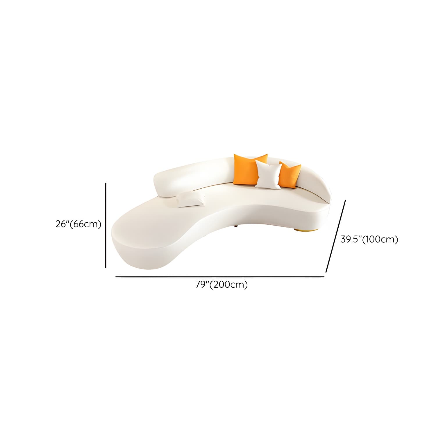 Modern Beige Sectional Sofa with Cushion Back and Wood Frame - image 16