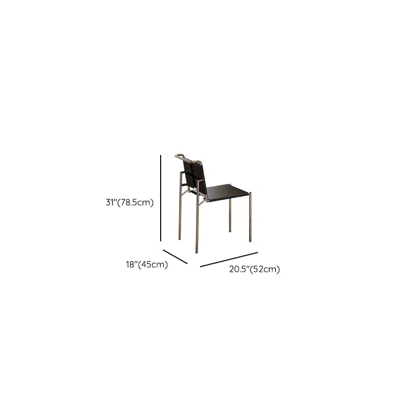Minimalist Rectangular Dining Table Set with Two-sided Pedestal and Fixed Table, Featuring Back Chairs in Midnight Black - image 15