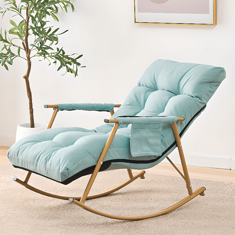 Lavish Alloy Rocking Armchair with Upholstered Rear - image 12