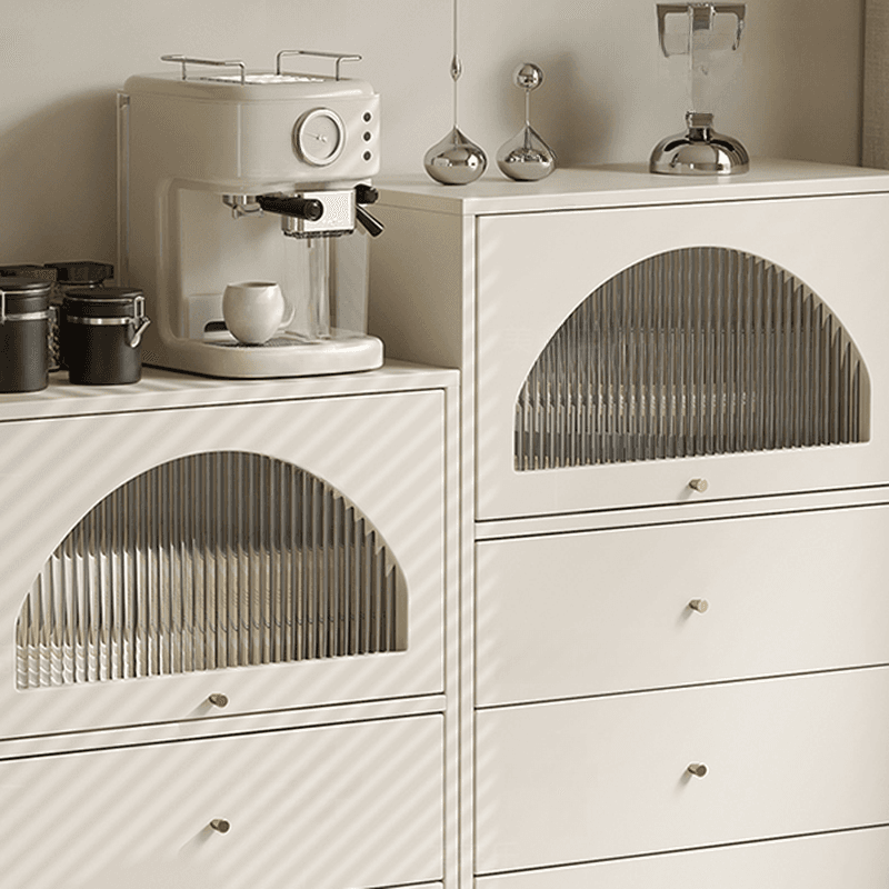 Chalk Casual Composite Wood Combo Dresser for Parlor with 6/3/5 Drawers and Hutch in Vertical Orientation - image 8