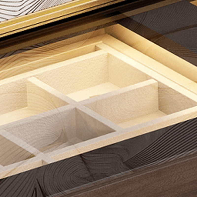 Auburn Multi-Purpose Vanity Set with 10 Drawers, Lighting, and 2-in-1 Functionality - image 4