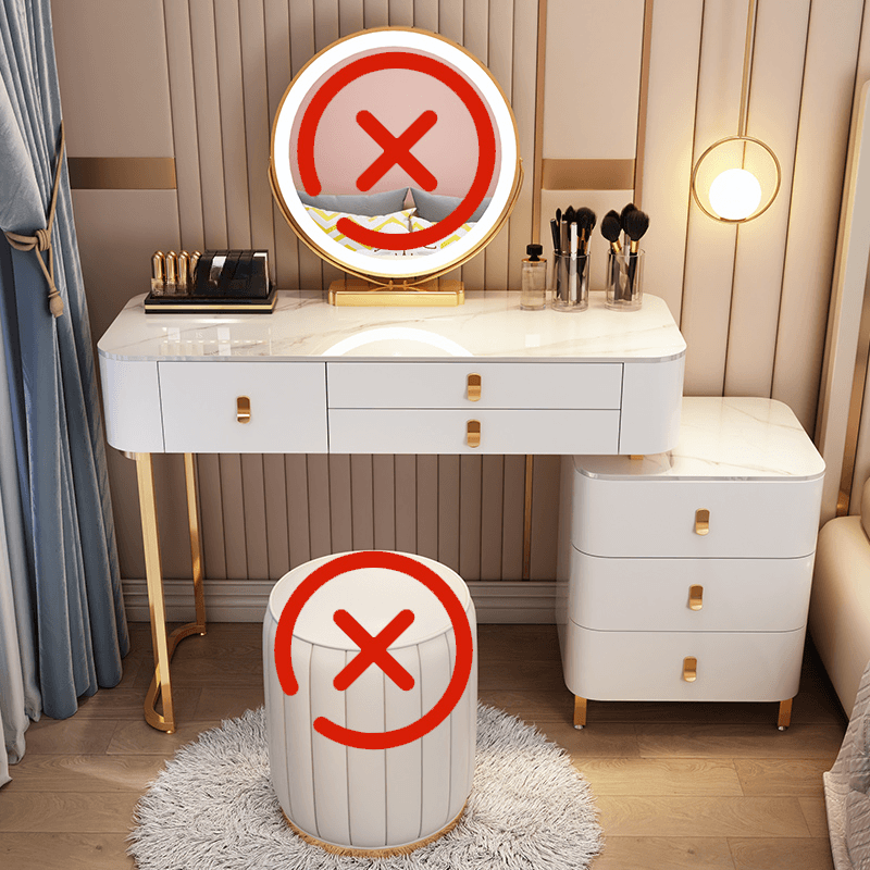 Multi-Purpose Scalable Vanity Set with Push-Pull Drawers, Adjustable Touch & Adjustable Brightness Lighting System, Dividers Included - image 7