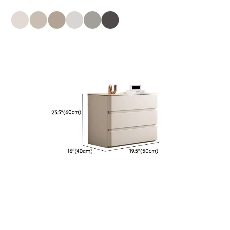 Contemporary 3-Tier Sintered Stone Nightstand With Drawer Organization - image 17