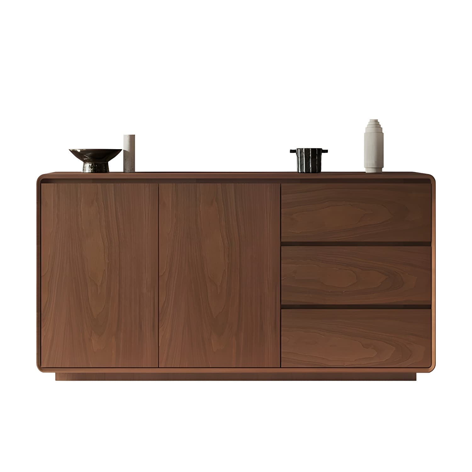 Wood Sideboard with 2 Doors and 3 Drawers, Overall Dimensions 40cmW x 80cmH - image 11