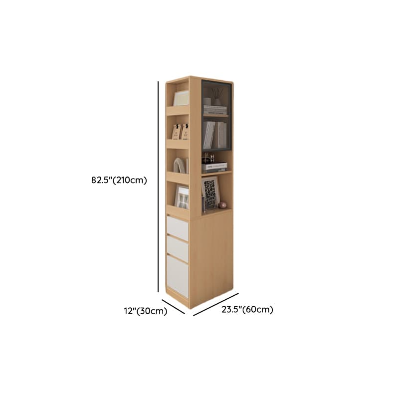 Modern Simple Style Rectangular Decorative Cabinet with 4 Exterior Shelves, Lumber Countertop in Wood Color, Soft Close Drawer, and Stain Resistant - image 8