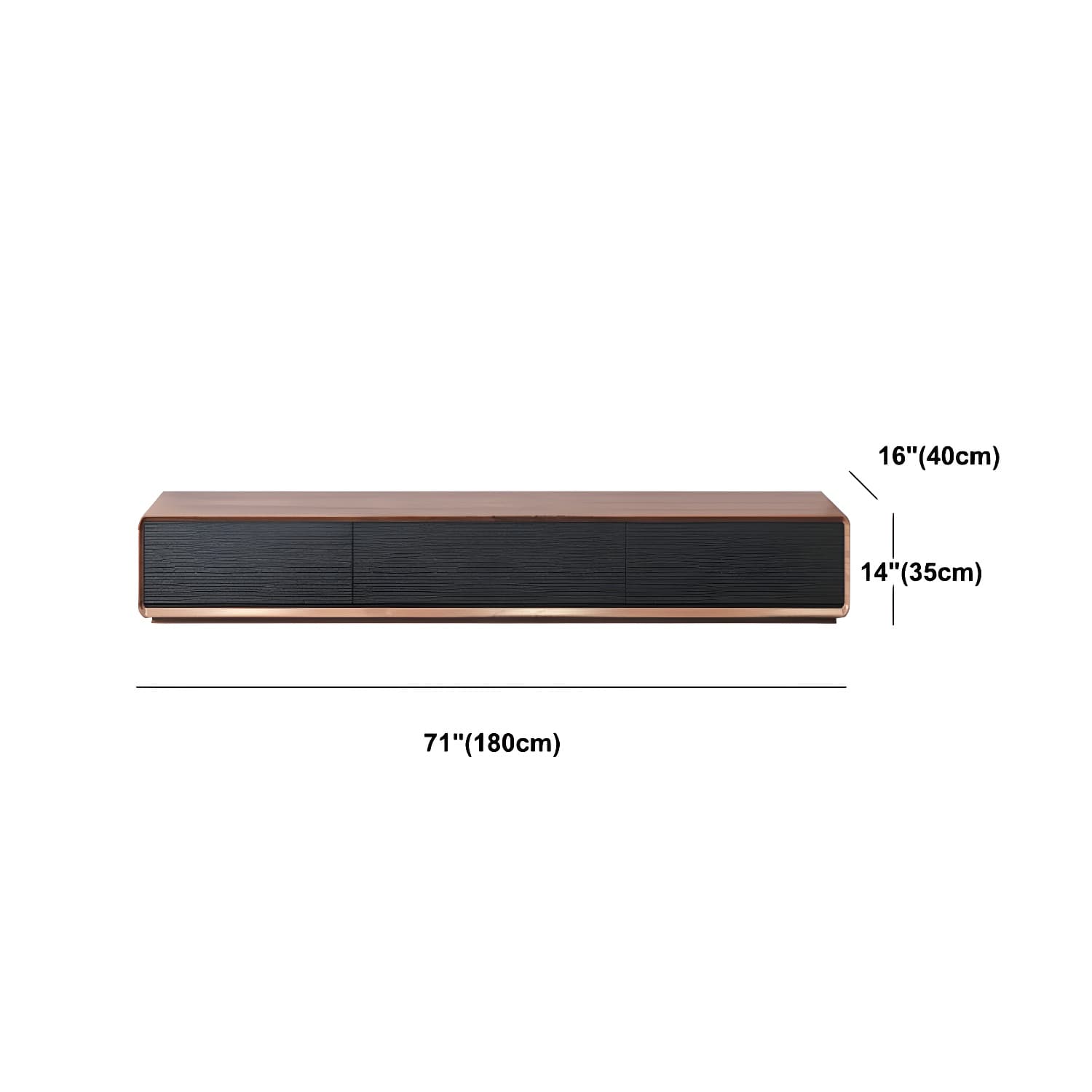 Contemporary 15.75-inch D TV Console Wooden TV Stand for TVs with Drawers - image 19