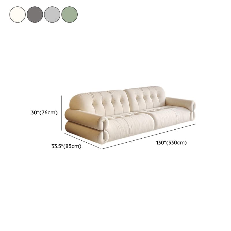 Modern Solid Color Tear Resistant Standard Sofa in Grey/Auburn/Ivory for 4-seater/Seats 5/3-seater - image 20