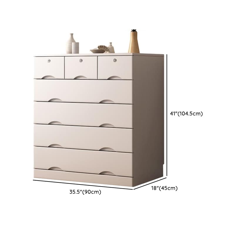 Light Gray Simple Cube Console Dresser for Parlor - image 22