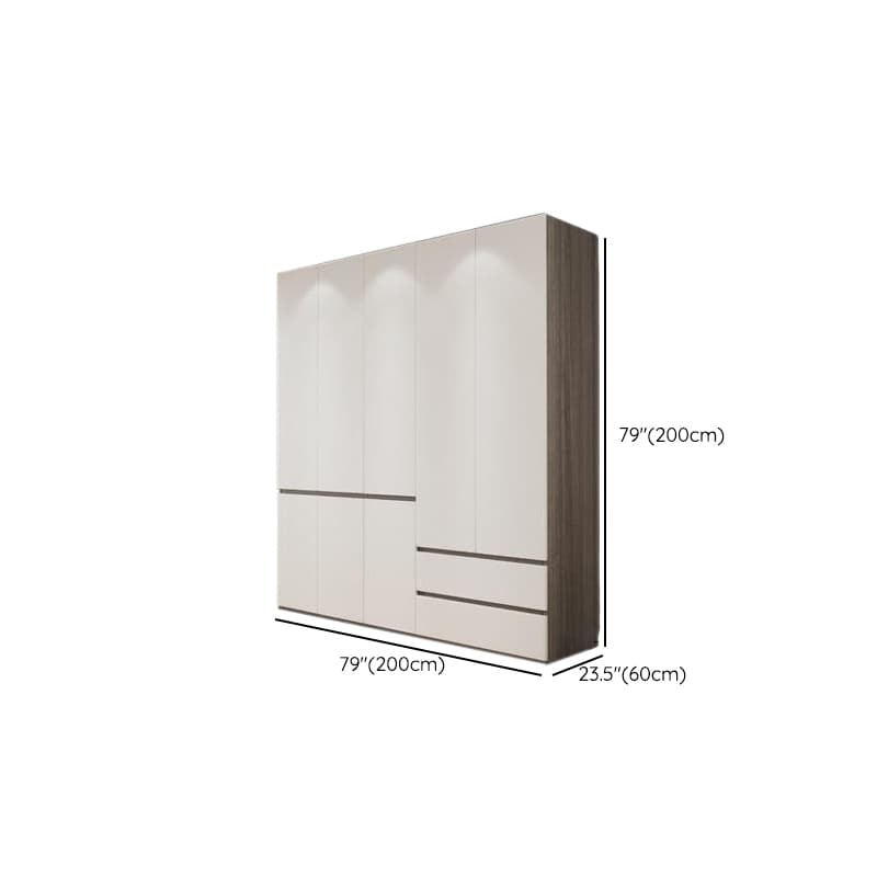 White Modish Wooden Independent Armoire Cabinet with Soft Close Drawer, Soft Close Door, and Interior Shelves - image 14