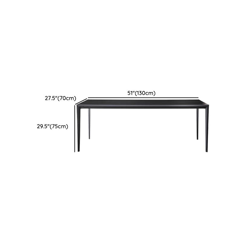 Elegant Industrial Style Dining Set in Black - 7 Piece with Metal Material - image 10