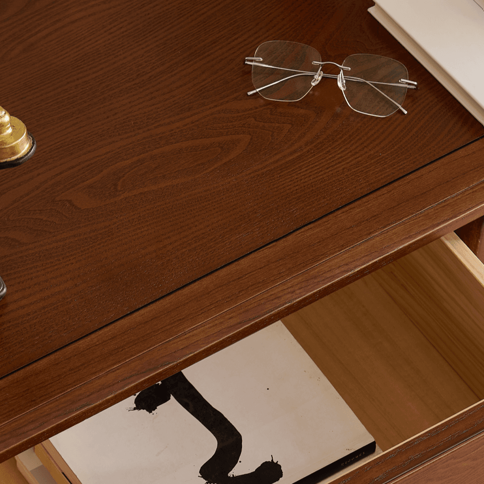 Cocoa Trendy Ash Wood Console Dresser/Semainier with 9/7/6 Drawers, Integrated Cable Management, Horizontal/Vertical - image 6