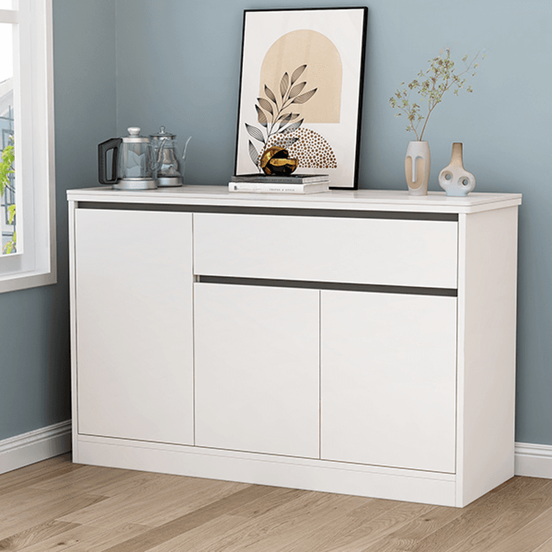 Buffet Table/Server with 1 Drawer, Drawers Storage, Sintered Stone Countertop, Adjustable Shelving, and 4 Doors/3 Doors/2 Doors Tabletop - image 12