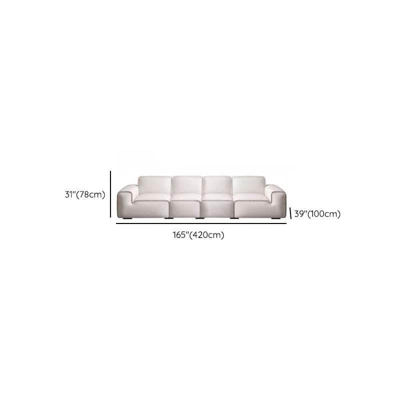 Midnight Black/White Standard Sofa/Loveseat with Armrest for Drawing Room - image 20