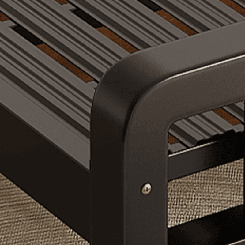 Solid Color Iron Slat Bed for Living Room - image 7