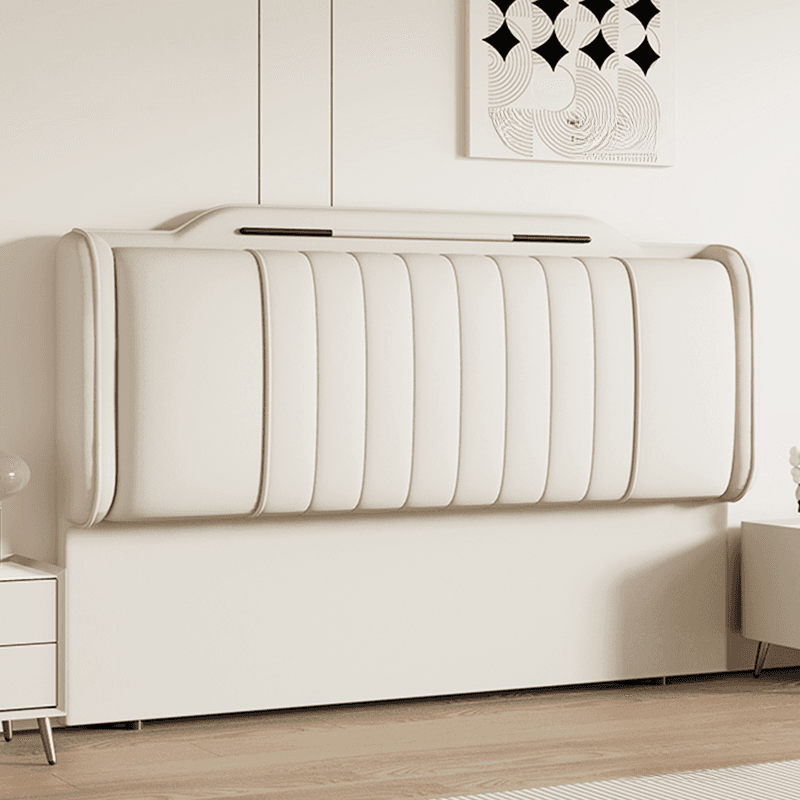 Art Deco Style Panel Headboard in Reclaimed Wood with No Distressing, Rectangle Shape for Queen/Full/Twin XL Bed, Featuring Sponge Upholstery and Standard Height - image 6