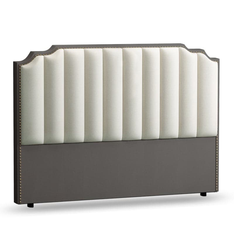 Standard（36-55“） Free-standing Standard Full(54"W x 75"L)/Twin(38"W x 75"L) Lumber Framed Portman Panel Headboard with Nailhead Design and Sponge Filing - image 4