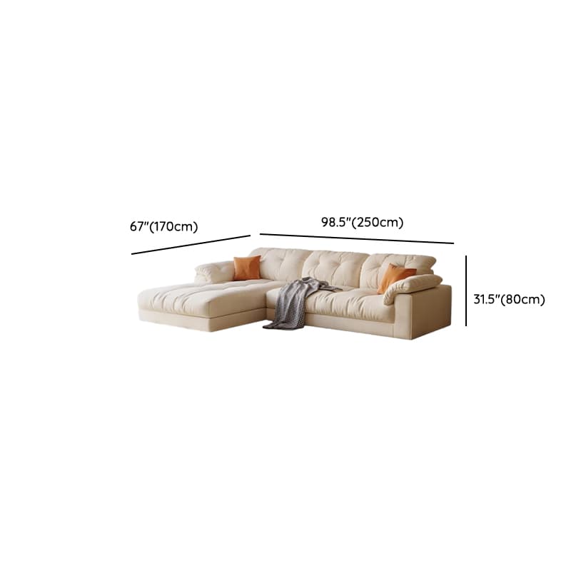 L-Shape Velvet Sofa Chaise with Button-tufted Upholstery - image 16