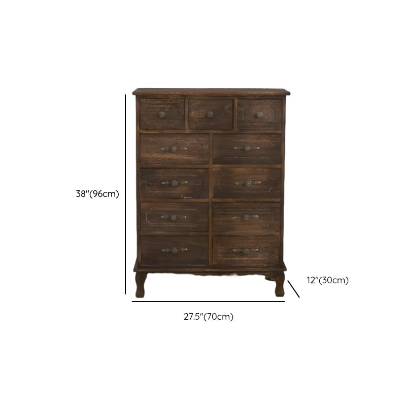 French Wood Vertical Console Dresser with 9 Drawers/7 Drawers/10 Drawers - image 35
