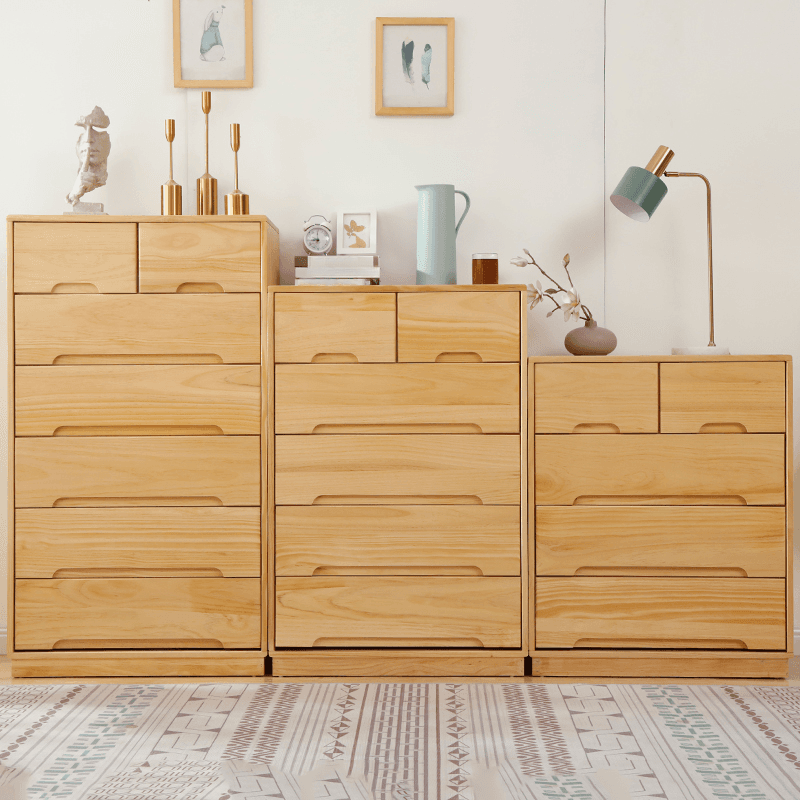 Minimalist Unfinished Console Dresser with 6 Tiers/4 Tiers/5 Tiers