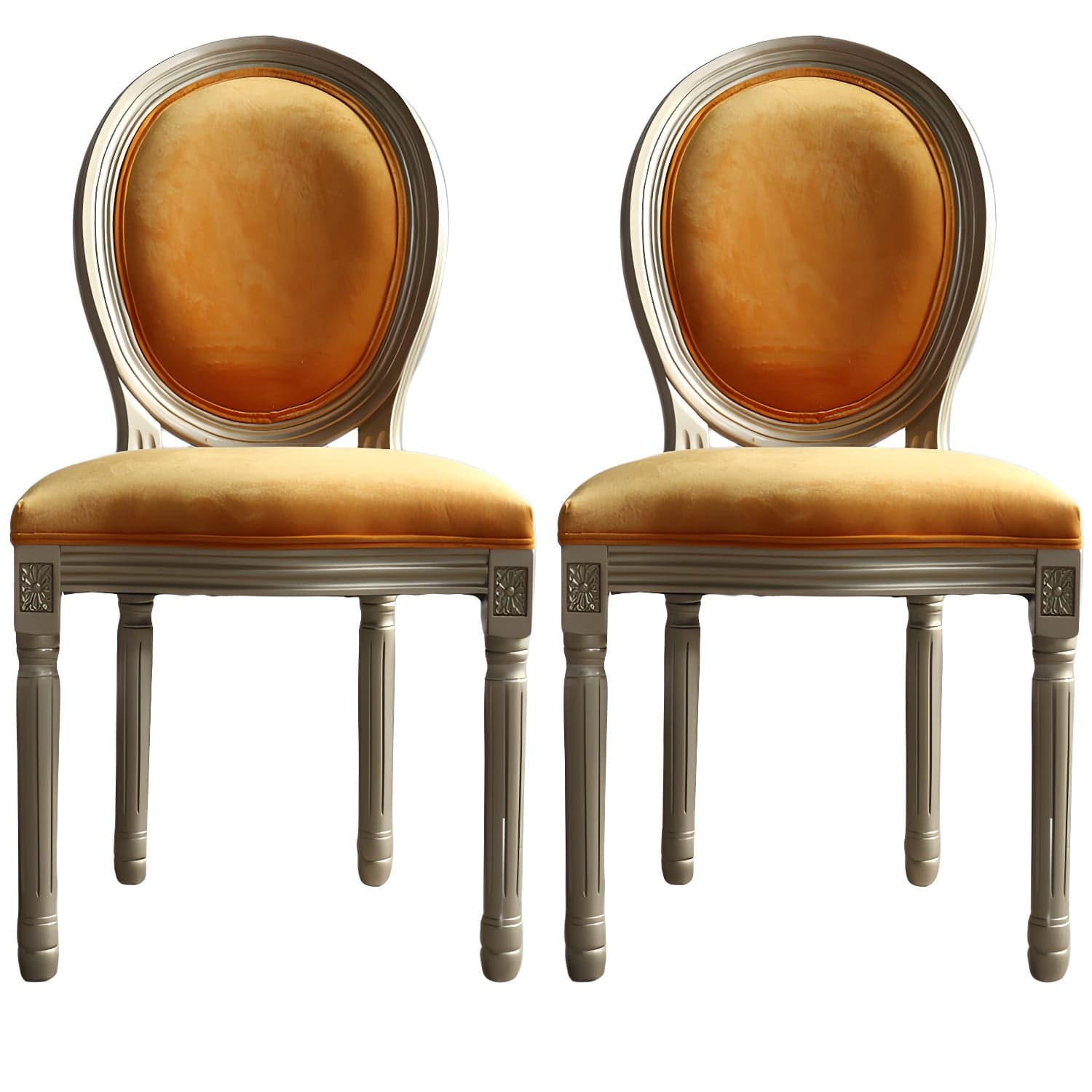 Traditional Velvet Dining Chair 38''H King Louis Back Side Chair with 4 Legs for Restaurant - image 11