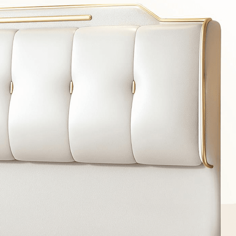 Art Deco Style Panel Headboard in Pine Wood with No Distressing, Rectangle Shape for Queen/Full/Twin XL Bed, Featuring Sponge Upholstery and Standard Height - image 7