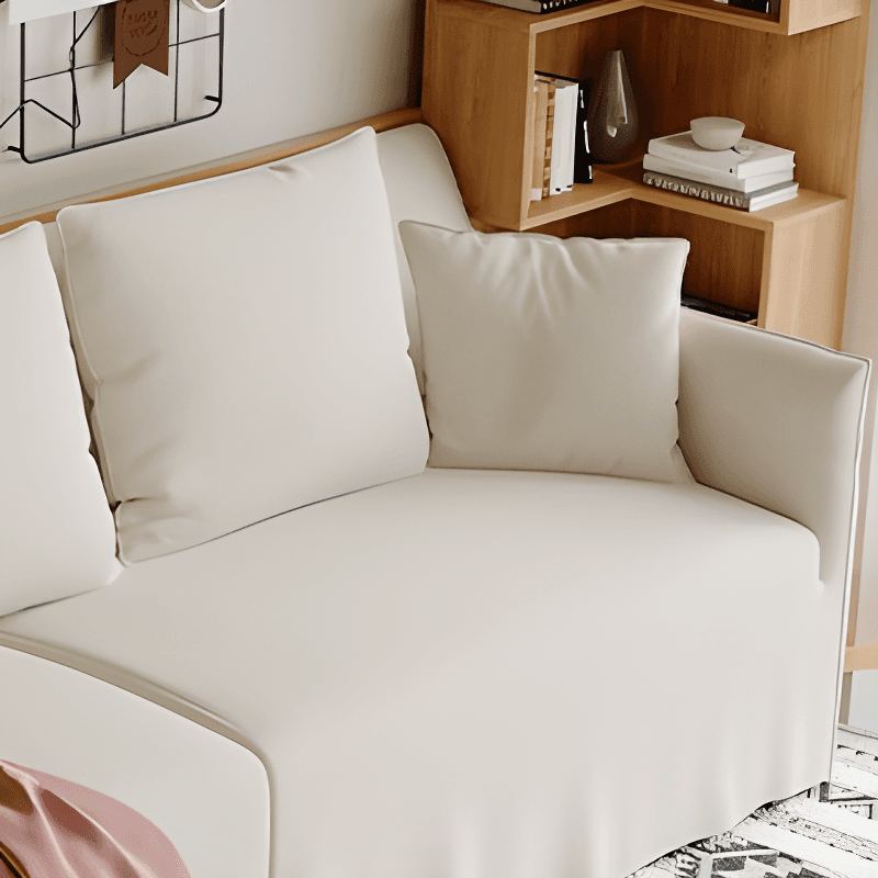 Standard Sofa/Loveseat in Light Gray/Emerald Green/Beige with Dressmaker Skirt and 5 Pillows - image 8