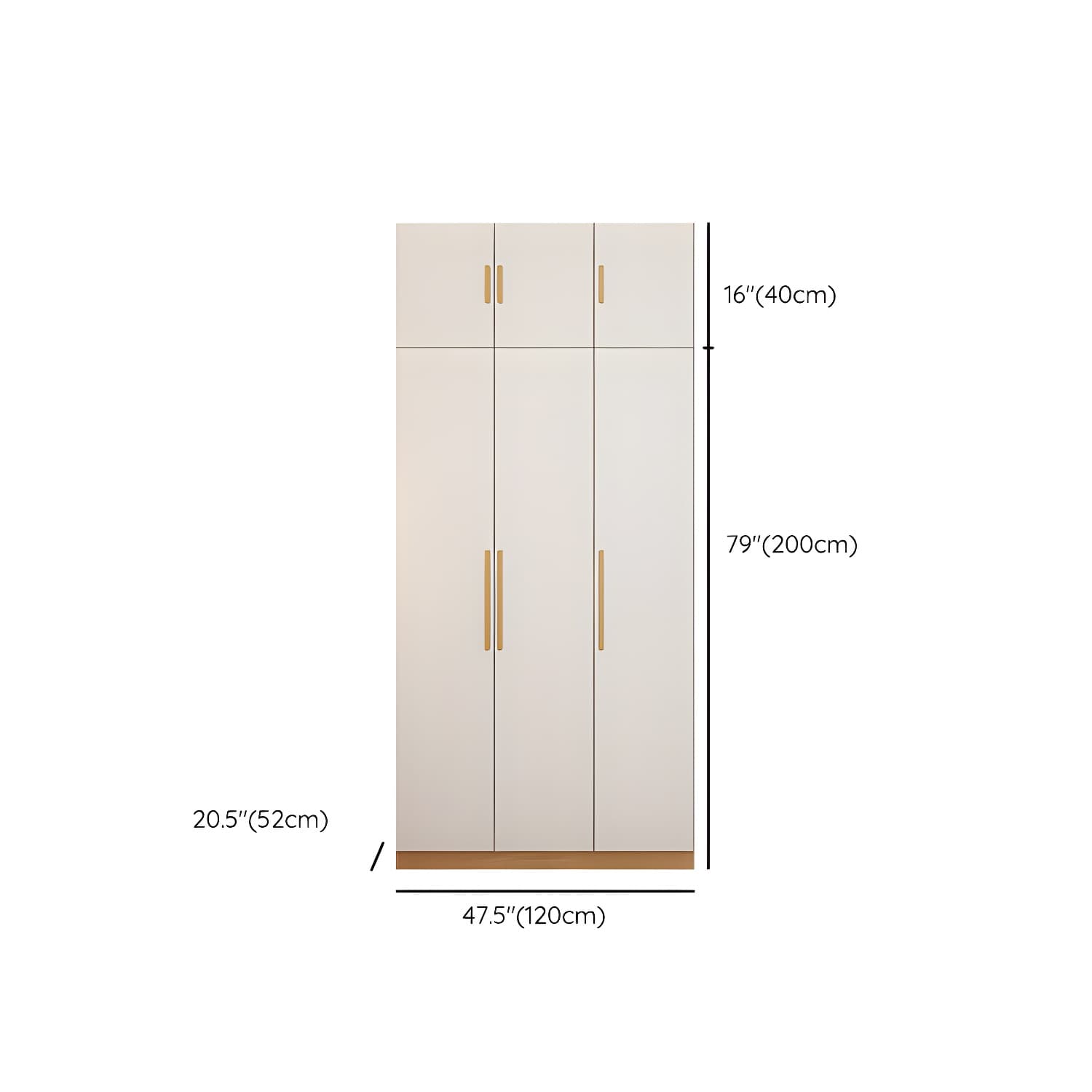 Contemporary Style Wardrobe Wooden Bedroom Closet with Hinged Door - image 27