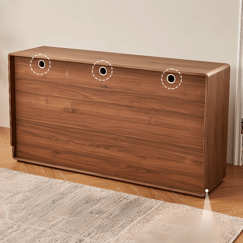 Simplistic Standard/Narrow Sideboard with 3 Drawers, 3 Shelves, Compartment, 2 Doors & Closet - image 14