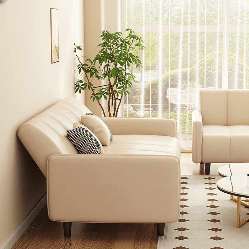 Art Deco Water Resistant Standard Sofa/Loveseat in Azure/Light Green/Citrus Color for Seats 4/3/2-seater with 2 Pillows in Solid Color - image 11