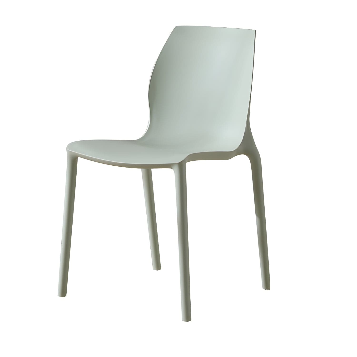 Contemporary Plastic Dining Room Chair Multicolor Stackable Side Chair - image 3