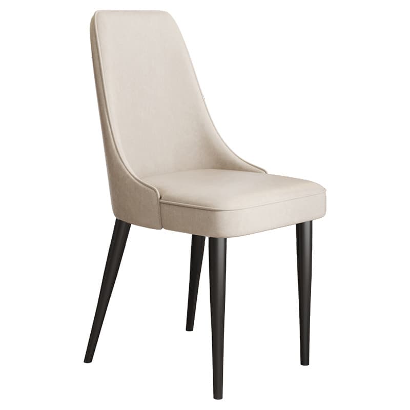Framed Stable Side Chair with Upholstered Chair in Polyurethane and Solid Back for Restaurant - image 12