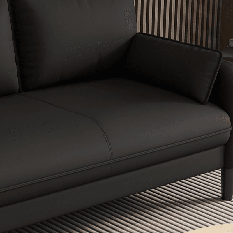 Drawing Room Standard Sofa in Pu Leather with Gray/Mocha/Off-White Armrest - image 9