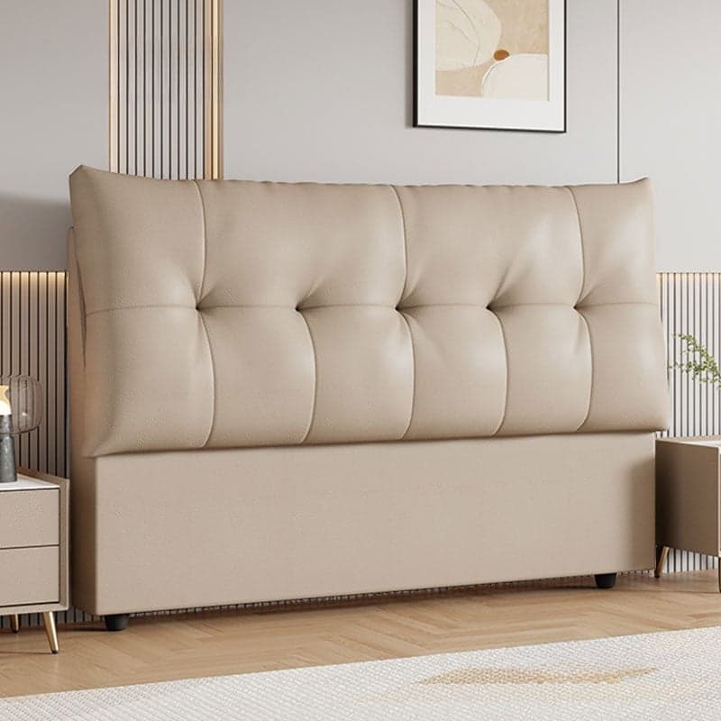 Trendy Panel Headboard with No Distressing, Piled Tufted Rectangle for Queen/Full Bed, Sponge Upholstery Fill, Standard Height - image 5