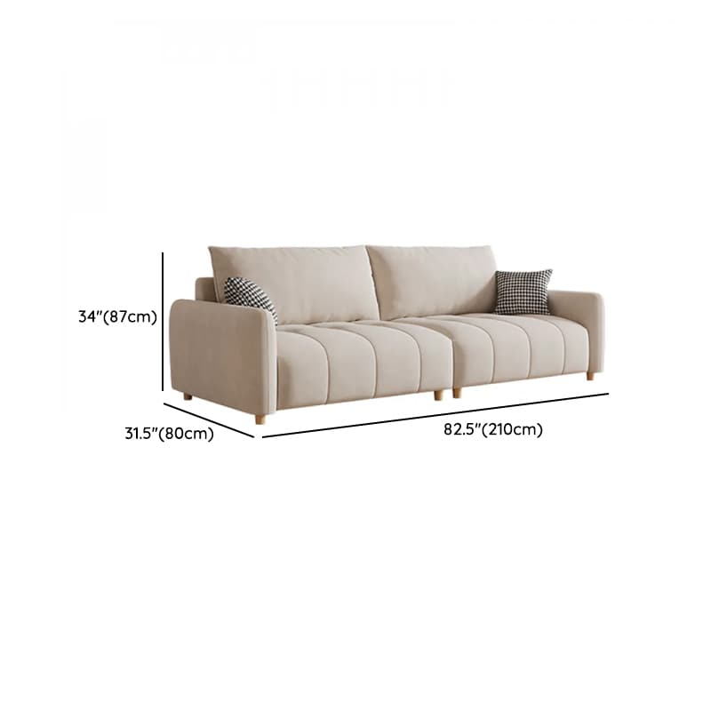 White Flannel Standard Sofa/Loveseat with Armrest - image 18