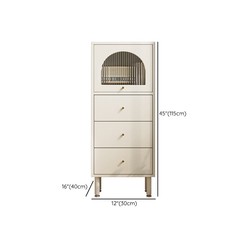 Chalk French Provincial Raw Wood Combo Dresser for Parlor with 5/6/4 Drawers and Hutch in Vertical Orientation - image 11