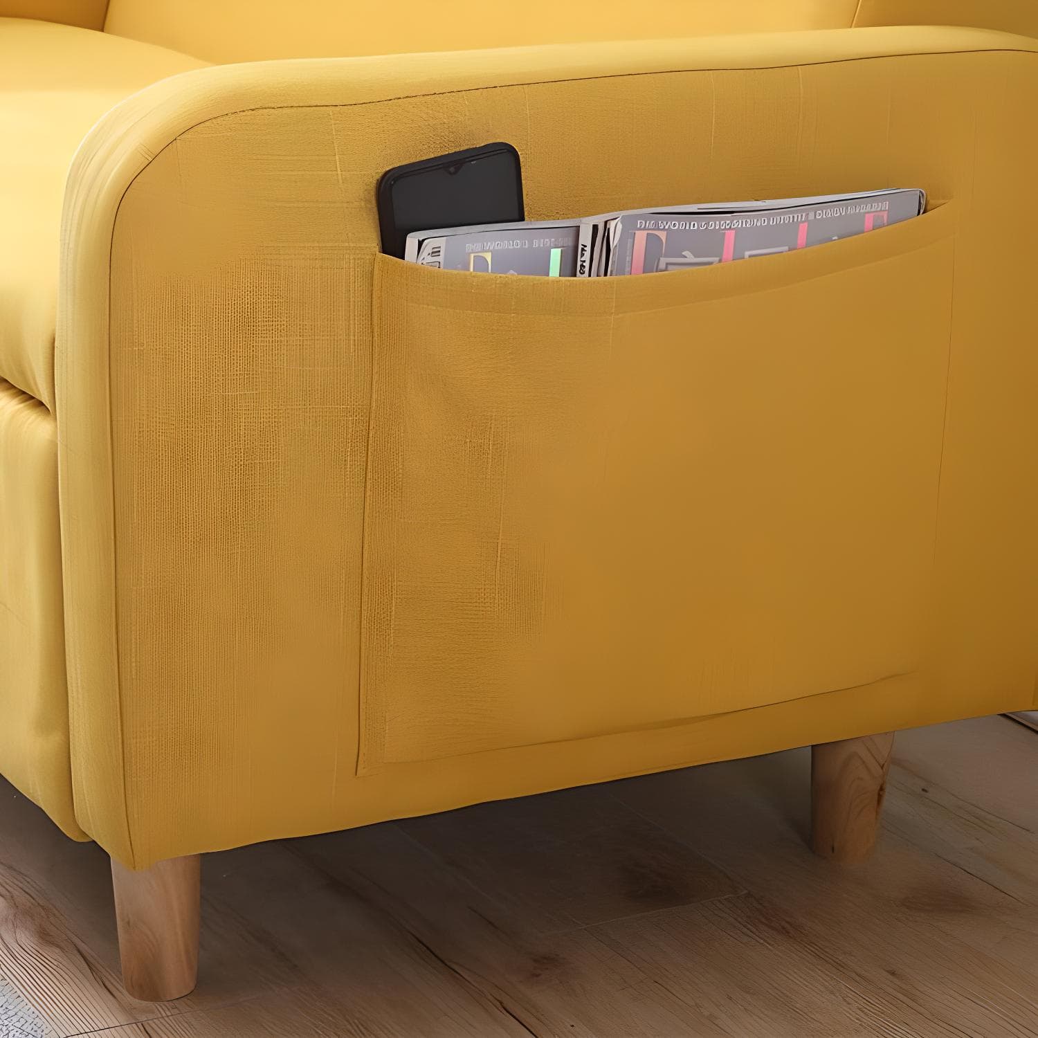 Contemporary Azure/Brown/Magenta Standard Sofa with Hidden Storage - image 19