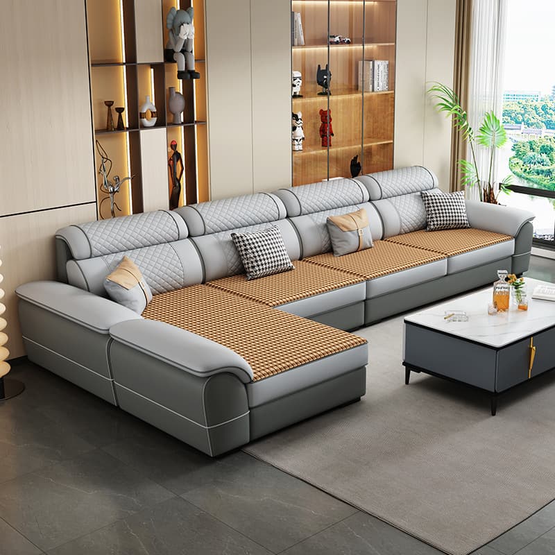 4 Pc L-Shape/Straight Left Hand Facing/Horizontal Sofa Recliner/Sofa Couch for 5 Person - image 3