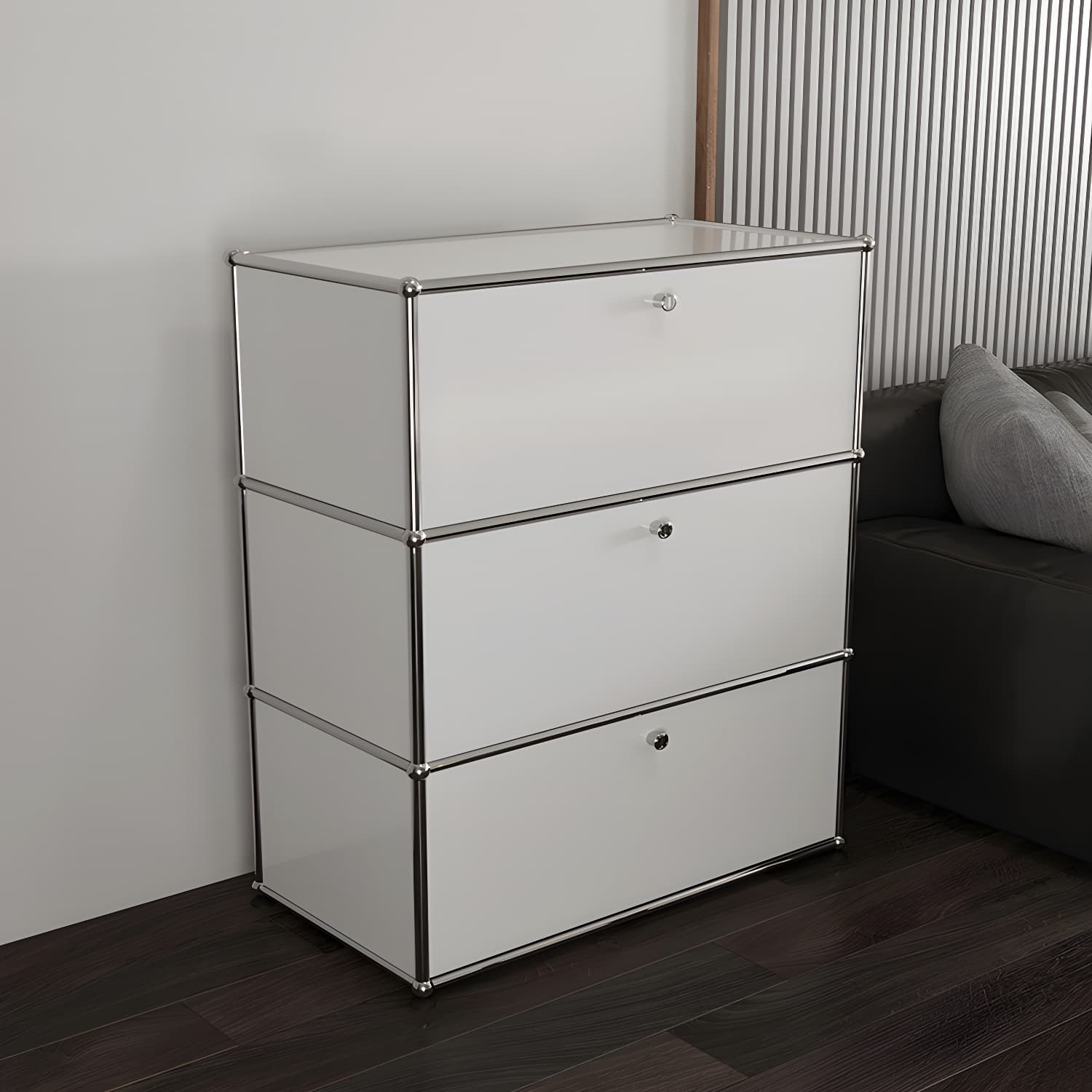 Modern Rectangle Storage Server Metal Sideboard for Dining Room - image 17