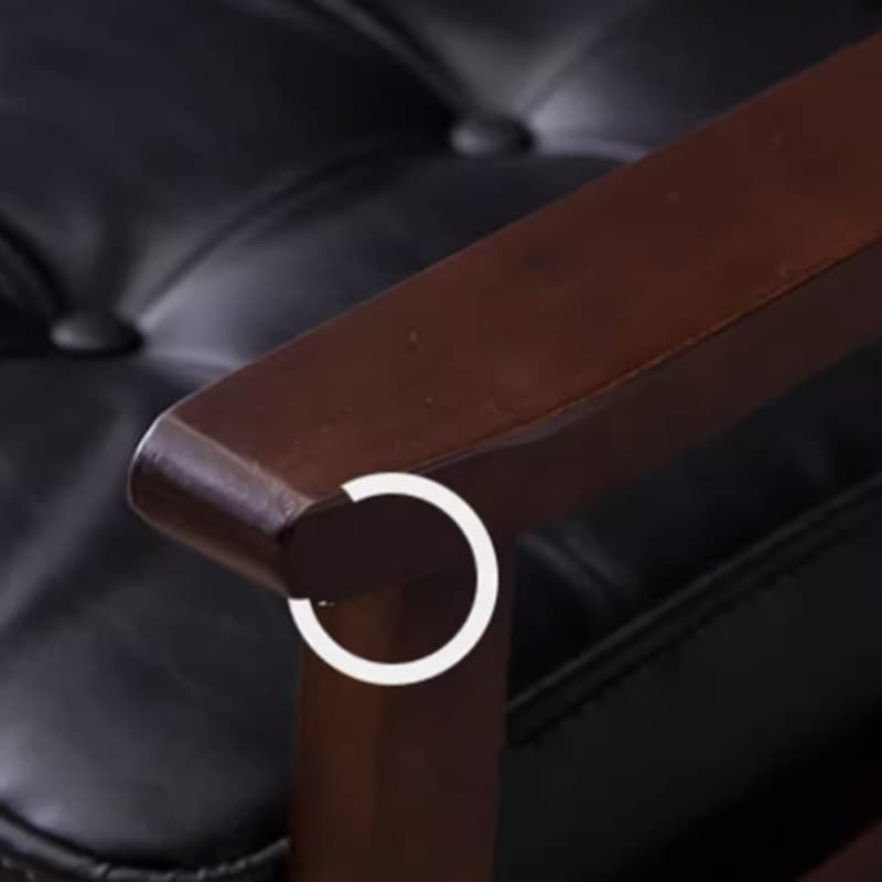 Modern Wood Frame Tufted Back Sofa with Cotton Seat Sleek and Stylish Seating - image 15
