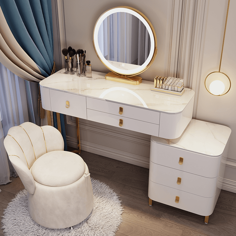 Multi-Purpose Scalable Vanity Set with Push-Pull Drawers, Adjustable Touch & Adjustable Brightness Lighting System, Dividers Included - image 4