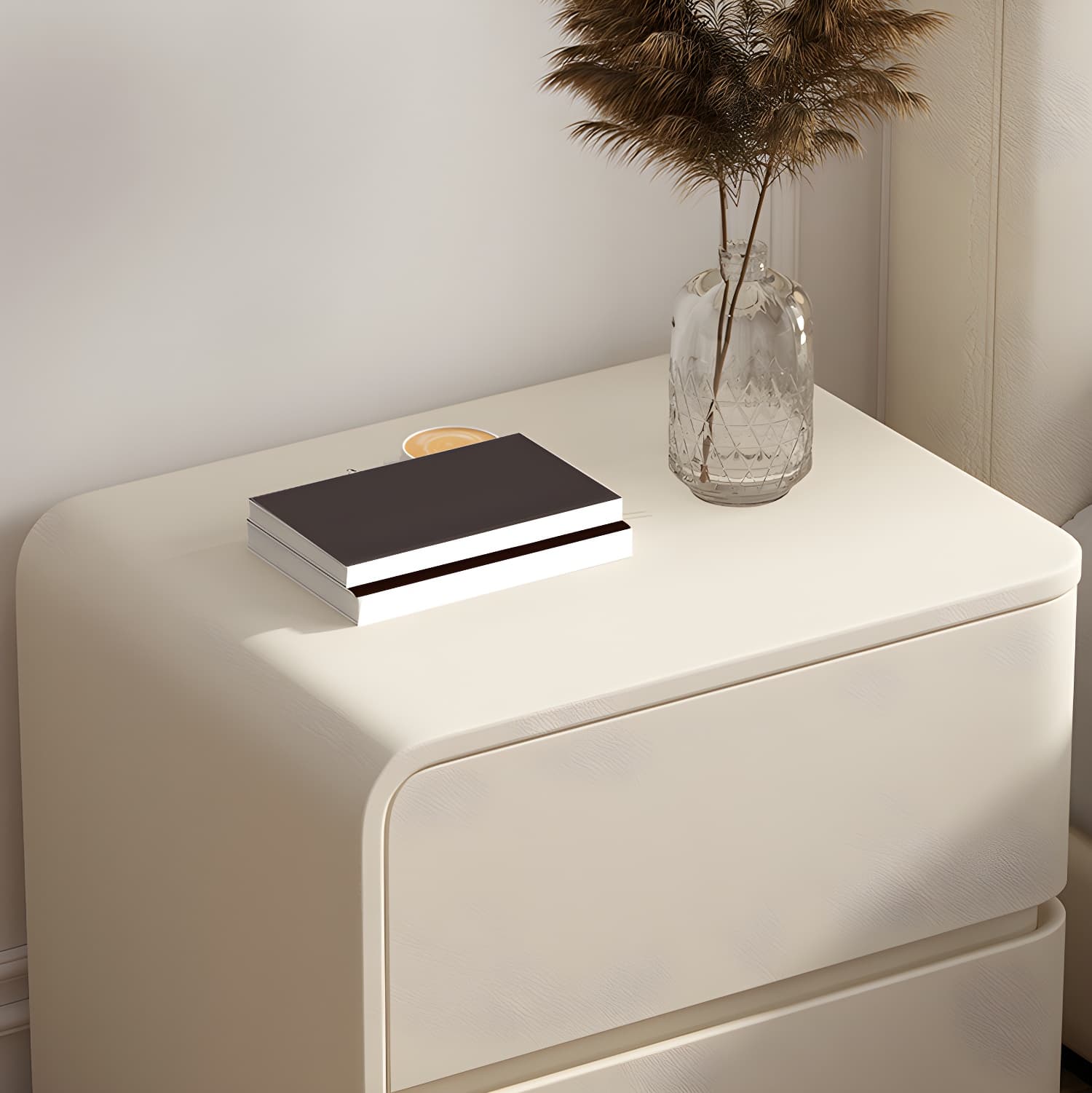 Scandinavian Pine Accent Table Nightstand Drawers Included with Legs - image 13
