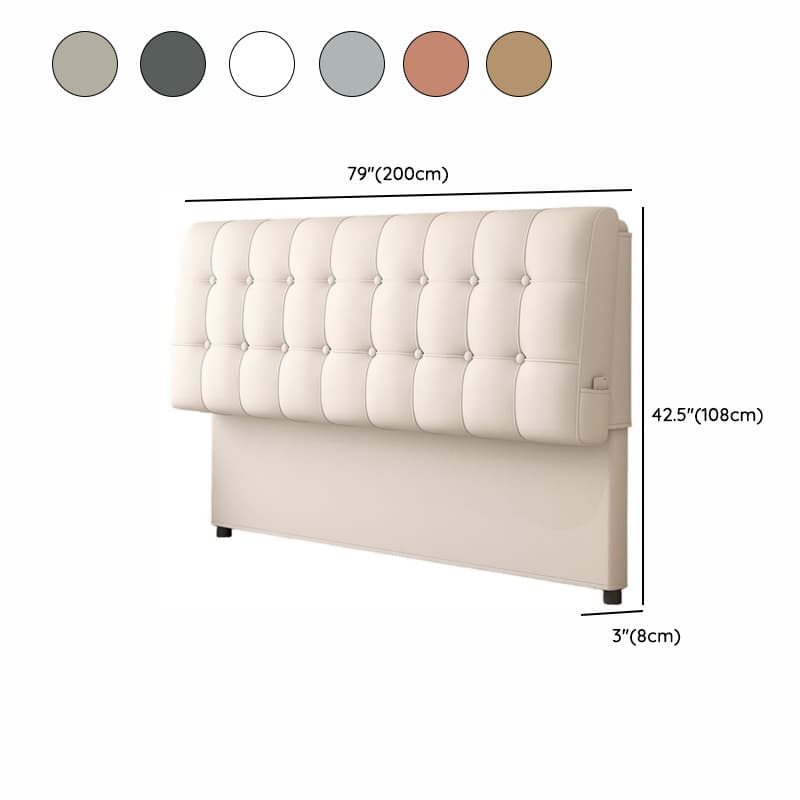 King(76"W x 80"L)/Queen(60"W x 80"L)/Full(54"W x 75"L) Button-tufted Rectangular Panel Headboard with Sponge, Wood Frame and With Legs, Standard（36-55“） H - image 16
