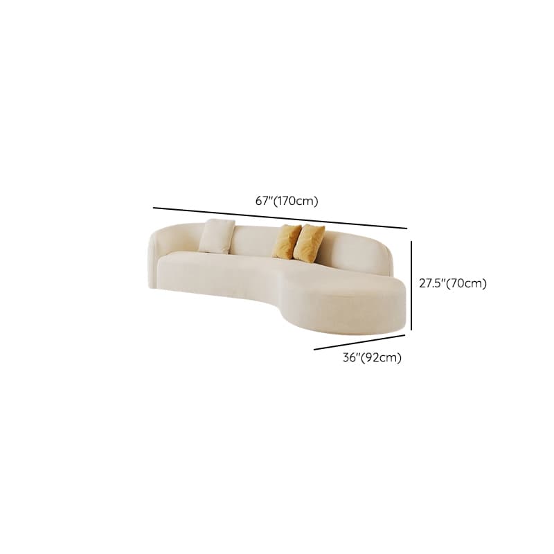 Living Room Use Arced/Straight Natural Wood Right Hand Facing/Horizontal Corner Sectional/Sofa with Concealed Support for 5/6 Person/for 2 - image 11