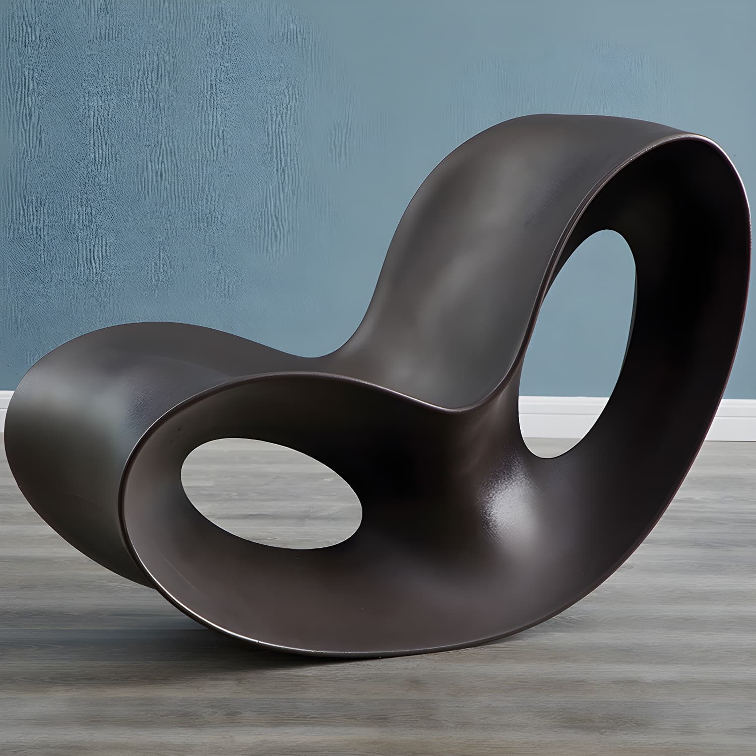 Contemporary Rocking Accent Chair Plastic & Acrylic Rocker Chair - image 3