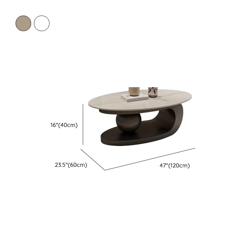 Nested Elliptical Board Game Coffee Table for Indoor Use - image 8