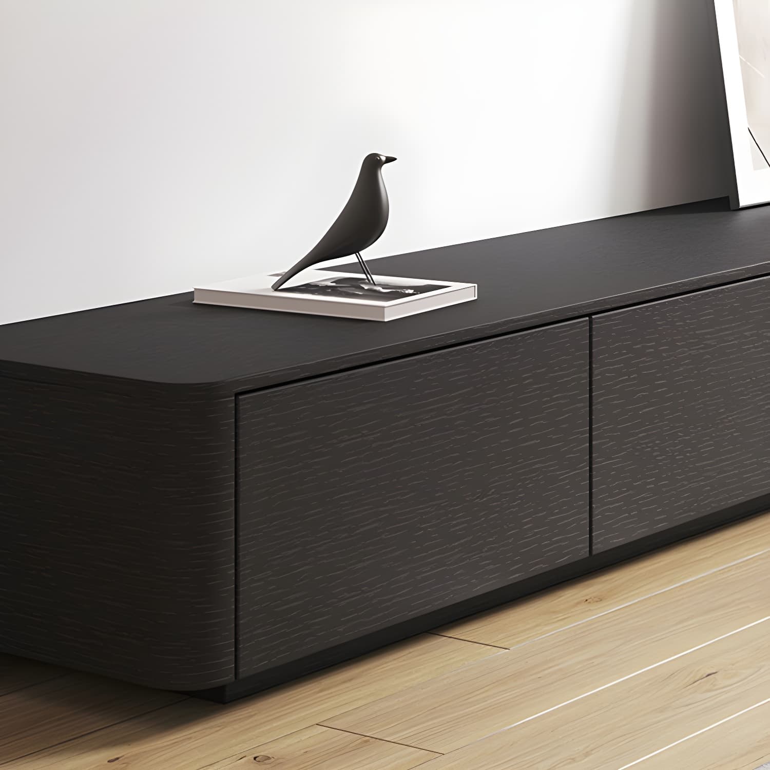 3 / 4 Drawers Modern TV Console 16" D Closed Storage Wooden TV Stand - image 10