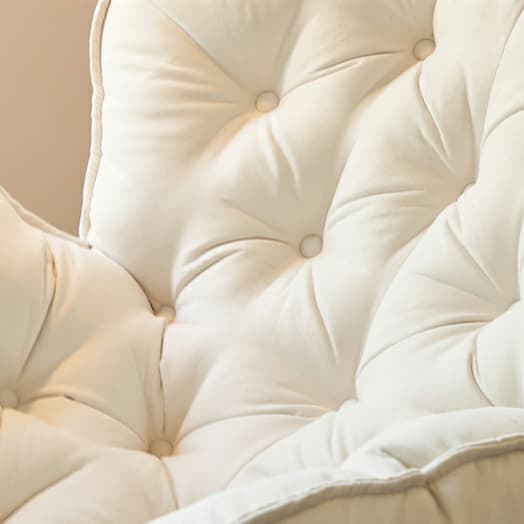 Stylish and Comfortable Modern Rocking Chair with Natural Wood Legs and Upholstered Track Arms - image 15