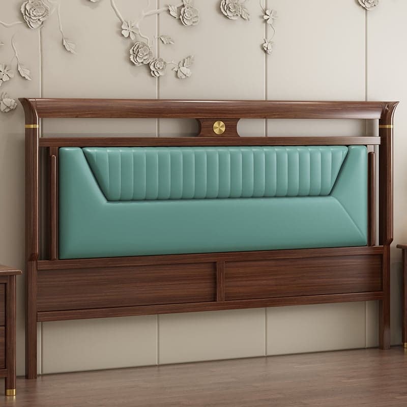Trendy Panel Headboard in Natural Wood with No Distressing, Rectangle Shape for King/Queen/Full Bed, Featuring Sponge Upholstery and Standard Height - image 3