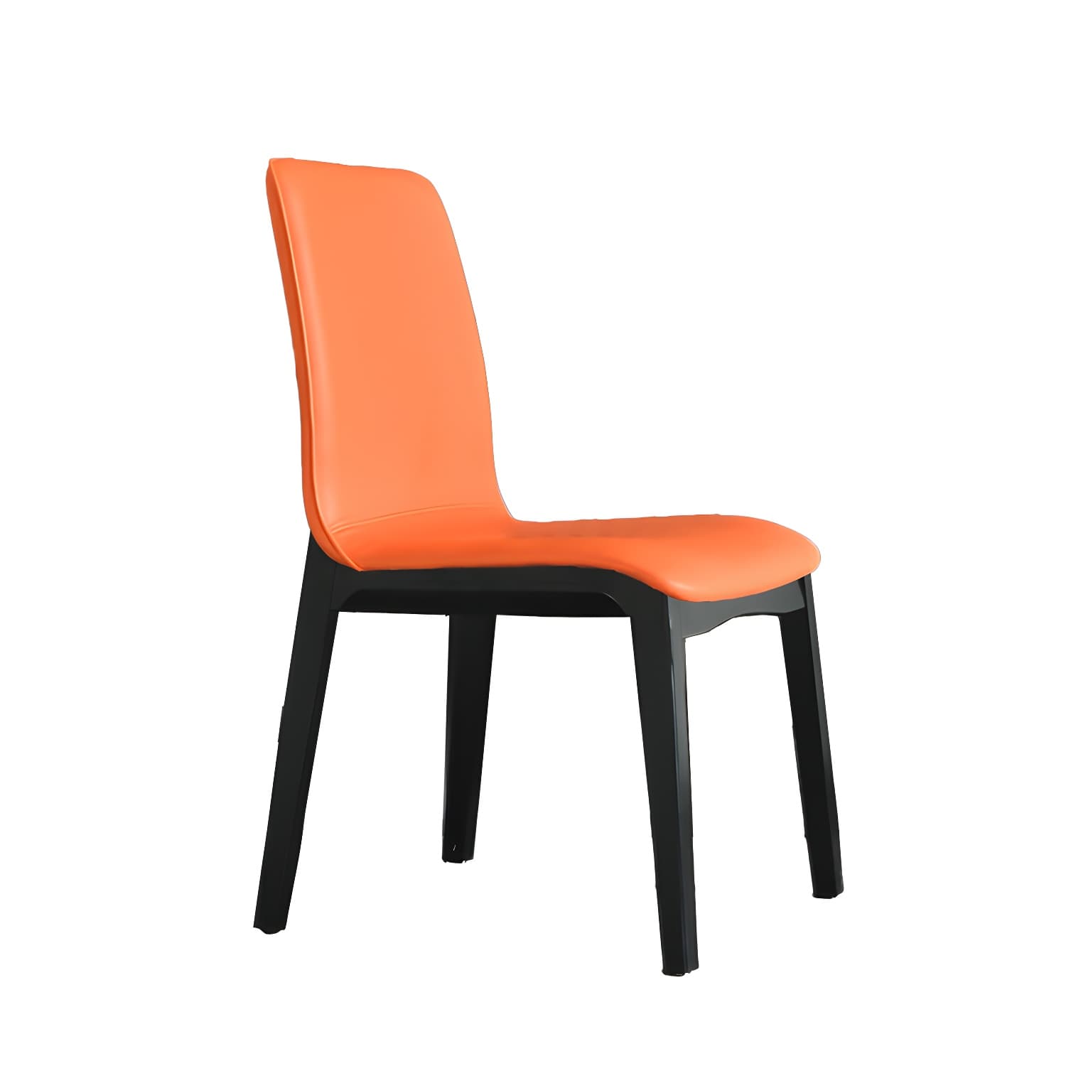 Modern Faux Leather Dining Chair with Solid Wood Legs for Dining Room - image 19