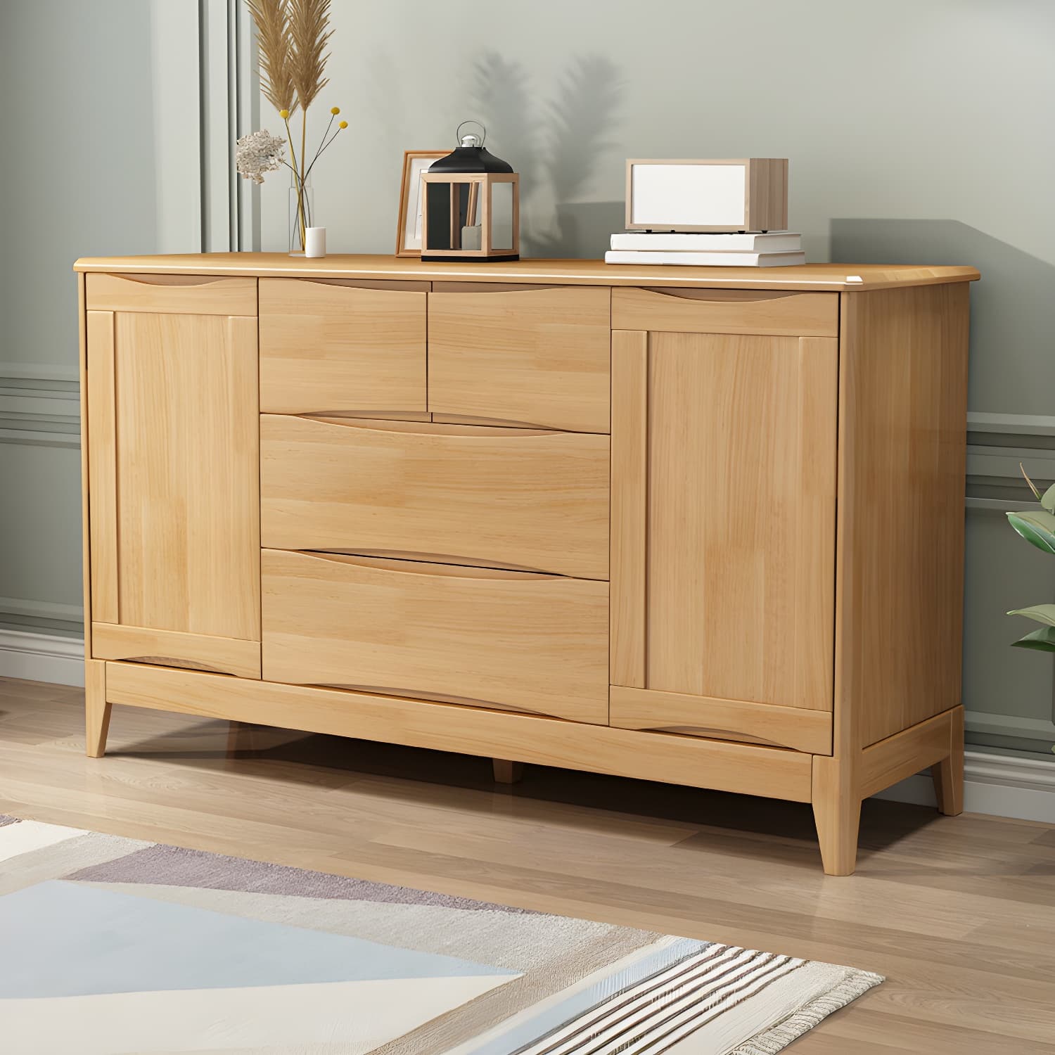 29.5"Tall 4 - Drawer Accent Cabinet, Wooden Rectangle Cabinet - image 12